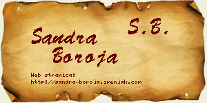 Sandra Boroja vizit kartica